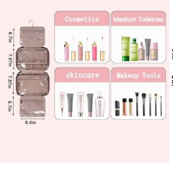 Toiletry Bag For Women Mens Toiletries Medium Capacity, Travel Bag, - Picture 2 of 7